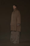 Mutedance 24 Autumn and Winter Loose Scarf Wool Silk Flower Dye Jacket MD-MD24FW28-CELADON MD24FW29